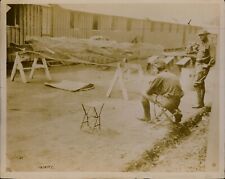 GA2 Original Underwood Photo UNITED STATES ARMY TRAINING Officers Camp Artillery picture