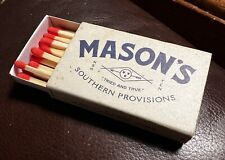 Mason’s Southern Provisions Restaurant, Nashville, TN, Full Unstruck Matchbox picture
