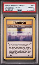 PSA 10 GEM MINT Fuchsia City Gym 114/132 1st Edition Gym Challenge Pokemon Card picture