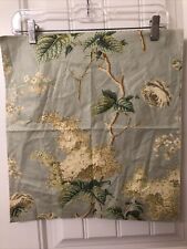 Warner Fabrics Rosemoore 100% Cotton Fabric Sample 15” X17” Blue Floral VTG picture