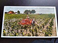 1908 WC Tractor and Cultivator Milwaukee Advertising Photo Postcard picture