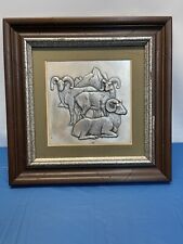 1977 Franklin Mint Sheep Wall Sculpture Signed Donald Richard Miller 1 of 6 picture