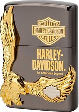 Zippo Harley Davidson HDP-14 Eagle Metal Gold Black Lighter Japan Limited picture