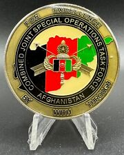 CJSOTF-A Combined Joint Special Operations TF Afghanistan CDR/CSM Challenge Coin picture
