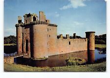 Caerlaverock Castle From West Dumfries United Kingdom Cont Postcard Vtg Unposted picture