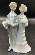 Vintage Lladro Wedding Couple Figurine #4808 Retired Excellent Condition picture