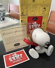 Vintage 2000 Hallmark Peanuts Gallery Jointed Flying Ace Snoopy Figurine LE COA picture