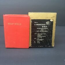 Vintage Rare 1966 Cambridge Bible KJV Concordance Gold Edged New In Box picture