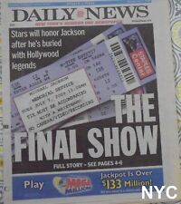 Michael Jackson The Final Show Ny Daily News July 7 2009 🔥 picture