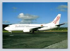 Air Vanuatu B-737-3Q8 YJ-AV18 Port Vila 28054 Airplane Airline Postcard Vtg A4 picture