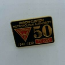 Vintage 1992 Huron Clinton Metropolitan Authority Pin Metroparks 50 Years picture