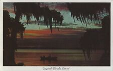 Postcard FL Tropical Florida Sunset Cypress Gardens, Florida picture