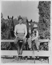 Johnny Weissmuller with Jackie Cooper Historic Old Photo picture