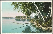 Postcard Upper Saranac Lake Shoreline Adirondack Mountains picture