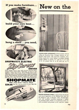 1965 Print Ad Shopmate Geneva Ill Electric Zip-Screw Driver Furniture Boat picture
