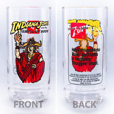 Vtg 1984 Indiana Jones Temple Of Doom MOLA RAM Promo Drink Glass | 7Up Taco Time picture