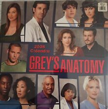 2008 Grey's Anatomy Wall Calendar SEALED picture