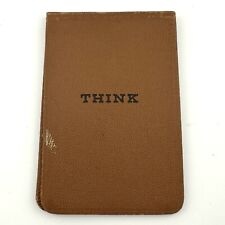 Vtg IBM Think Notepad Thinkpad Pocket Paper Pad Notebook Case Cover 1960s picture