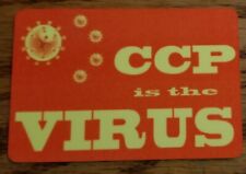 chinese communist party CCP is virus 2x3 political refrigerator fridge magnet picture