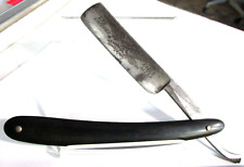Antique SAID SHAHEEN & BROS. Improved Eagle Straight Razor 3/4 in blade Horn picture