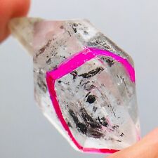 TOP Natural Herkimer diamond crystal moving waterfull quicksand enhydro 11.35G picture