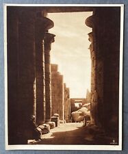 large vintage photo gravure Ramesseum Thebes Egypt 1930 Lehnert &Landrock picture