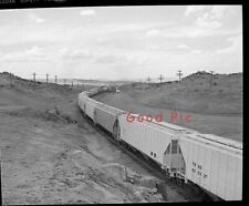 #SL27- b Vintage Plastic Photo Negative- Train Cars picture