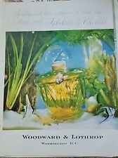 1956 Charbert Fabulous Perfume Bottle Woodward & Lothrop Vintage Color ad picture