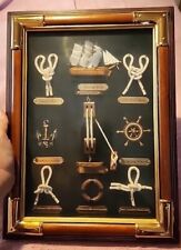 Maritime 3D Knot Shadow Box Nautical Framed Picture Wall Art Decor  picture