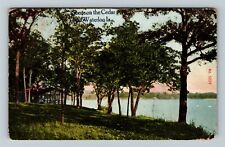 Waterloo IA-Iowa, Scene On The Cedar, Cottage, c1911 Vintage Souvenir Postcard picture