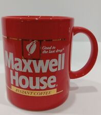 Awesome 1980's Retro Vintage Maxwell House Red Coffee Cup Mug Life picture