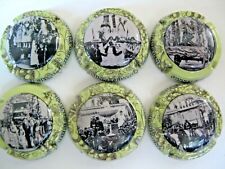 Series of 6 Champagne Capsules SONNET - GILLOT, 25 to 30 Champagne Festival 1921 picture