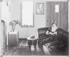 Natacha Rambova Reading at Home 1922 OLD PHOTO picture