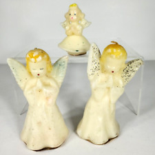 Vintage Christmas Candles Lot Of 3 Angels Gurley Novelty Co. UNUSED 5 in, 3 in picture