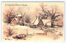 Postcard Hold-To-Light A Happy New Year c.1908 SEE VIDEO HTL picture