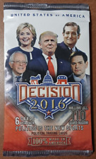 10 Sealed Packs of 2016 DECISION POLITICAL TRADING CARD PACKS CUT SIGNATURES picture