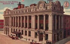 Postcard MD Baltimore Sun Building Maryland 1913 Divided Back Vintage PC J9581 picture