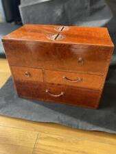 Antique Meiji-Taisho Era Small Wooden Drawer - 25cm/9.8in High picture