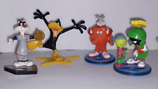 Vintage Looney Toons 4 PVCs/Sylvester, Daffy, Gossamer/Bugs & Marvin the Martian picture