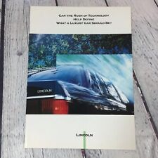 1992 Lincoln Continental Paper Brochure Booklet Vtg Advertisement Town Car Mark picture