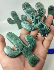 Polished Hand Carved  Serpentine Cactus Tree from Karachi/Pakistan 10pcs Crystal picture