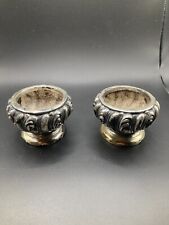 Vintage Silver Plated Salt Cellars Lot Of 2 picture