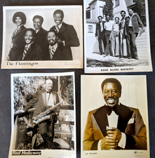 Vintage Publicity Photo Lot R&B Jazz Flamingos, Red Holloway, Joe Williams, Rene picture