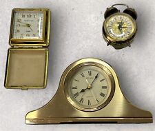 Vintage Rare Jerger Seiko Westclox Alarm Mantel Clock Lot Untested For Parts picture