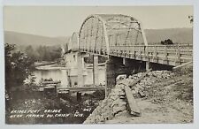 RPPC Bridgeport Bridge Near Prairie Du Chien Wisconsin 1930'S Postcard T12 picture
