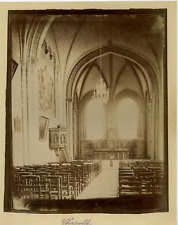 France, La Cathédrale de Tours, Vintage Chapel albumen print, France Tirag picture