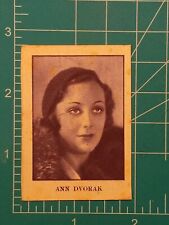1938 SOBRE CINE FILM MOVIE STARS CARD ANN DVORAK picture