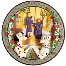 Walt Disney 101 One Hundred and One Dalmatians 3D Wedding Bells Plate USED Dogs picture