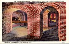 Linen PC Casemates Underneath Ramparts Civil War Old Fort Niagara, New York picture