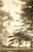 Bluehill Maine First Congregational Church 1920s RPPC Photo Postcard 7226 picture